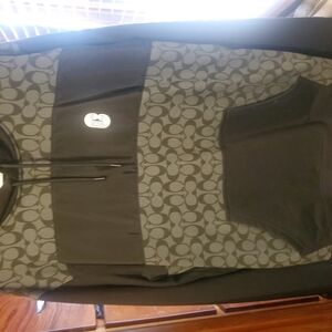 Black and Gray Patterned Hoodie